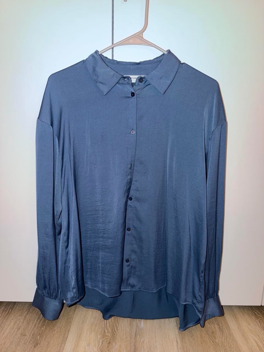 Classic Blue Button-Up Shirt